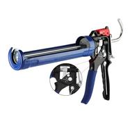WORKPRO Pistolet à Calfeutrer Silicone en Métal | 2 Modes de Rapport de Poussée 9:1 et 18:1, Pistolet à Cartouche pour Cartouches de Silicone et d'Adhésif de 310 ml