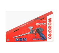 Workpro Pistolet à mousse polyuréthane 350 x 145 x 50 mm avec réglage mécanisme cuivre aluminium