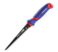 Scie a chantourner de 150 mm a triple tranchant pour panneaux muraux, cloisons seches, plaques de platre et contreplaque, scie a main a lame 8 TPI WORKPRO