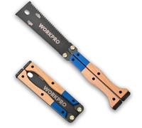 WORKPRO Scie Japonaise Pliante 310 mm, Scie à Tirer Double Face 11/17 TPI