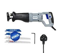 WORKPRO Scie sabre 710 W avec 4 lames de scie, vitesse variable, course 20 mm, prise britannique 3 broches