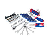 Workpro Siège roulant avec outils, 136 pièces (métrique-sae)