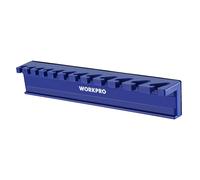 WORKPRO Support Magnétique pour Clés à Molette | Organisateur de Clés à Molette avec 12 Emplacements, Rangement Organisé pour Clés de 9 à 20 mm
