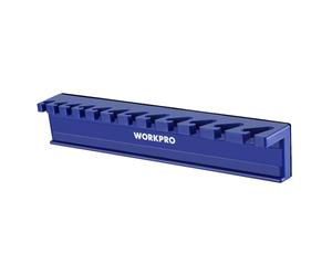 WORKPRO Support Magnétique pour Clés à Molette | Organisateur de Clés à Molette avec 12 Emplacements, Rangement Organisé pour Clés de 9 à 20 mm
