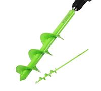 WORKPRO Tarière de jardin pour perceuse, mèche hélicoïdale spirale, outil de creusement sans fil pour plantation et perçage (4 × 42 cm & 9 × 40 cm), lot de 2 pièces