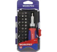 WorkPro universel Set d'embouts à cliquet Tournevis à cliquet