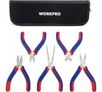 WORKPRO W001305 Lot de pinces de précision - 5 pièces