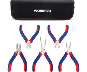 WORKPRO W001305 Lot de pinces de précision - 5 pièces