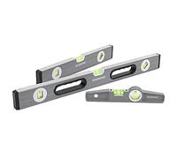 WORKPRO W002900A Lot de 3 niveaux à bulle Gris 22,9 cm, 40,6 cm, 61 cm