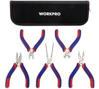 WorkPro WP201015 universel Set de mini-pinces 5 pièces
