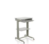 WORKSTATION | 60x50 - Bureau assis-debout Gris