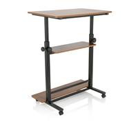 WORKSTATION II | 80x50 - Bureau assis-debout Noir / Noyer