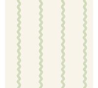 World of Wallpaper Do the Wiggle Stripe, vert/crème (50476)
