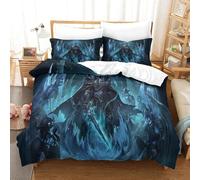 World Of Warcraft Housse De Couette ¿¿ Th¿¿Me Imprim¿¿E En D Ensemble De Literie En Microfibre Douce Ensemble De Pi¿¿Ces Avec Taie D'oreiller ¿¿ Fermeture