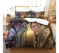 World Of Warcraft Parure De Lit Imprim¿¿E En D Pi¿¿Ces Housse De Couette En Polycoton Douce Et Confortable Avec Housse De Couette ¿¿ Fermeture ¿¿Clair Di
