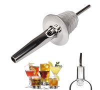 World Trade Metal pour bouchon verseur bouteille professionnelle pour barman en acier inoxydable bec conique pour liqueur, vin, huile, cocktail, jus, vinaigre