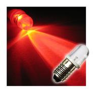 world-trading-net - Jeu de 10 ampoules LED à culot à vis E10, rouge, 12V DC