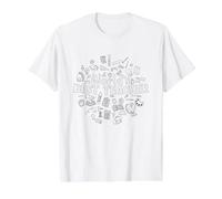 World's Best Teacher | Meilleure enseignante du Monde. T-Shirt Graphique avec Valeur, Homme, Blanc, M