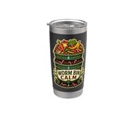 WORM BIN CALM Lombricompostage au jardin Gobelet isotherme en acier inoxydable double paroi