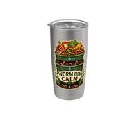 WORM BIN CALM Lombricompostage au jardin Gobelet isotherme en acier inoxydable double paroi