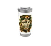 Worm Bin Check Compost Vers Jardin Gobelet isotherme en acier inoxydable double paroi