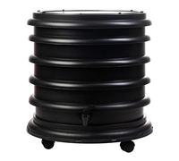 WormBox : Lombricomposteur 3 Plateaux Noir - 48 litres - Fabriqué en France