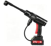 Worshow Nettoyeur Haute Pression sans Fil, 21V 80Bar Nettoyeur Haute Pression Portable avec 2 x 3000mAh Batteries, 6 en 1 Buse de Pulvérisation, 5m Tuyau pour Nettoyer Sols, Voitures, Jardins
