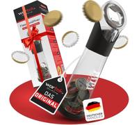 wortek Décapsuleur avec bac de récupération - Ouvre-boissons Ouvre-bière Ouvre-bouteille de bière Collecteur de bouchon de couronne - Cadeau pour hommes et amateurs de bière Cadeaux pour papa