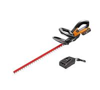 WORX 18V (20V MAX) Taille haie sans Fil WG260E.5, 1pc 2.0Ah Batterie, Tailles Haies Électriques avec Batterie Poignée Réglable, Longueur de Lame 610mm, Écartement des Dents 19mm