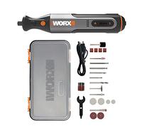 WORX 8V Outil Rotatif Multifonction sans Fil WX106, 23pcs Accessoires, Chargeur USB, Taille d'embout 3,2 mm, 5 Vitesse Variable 5000 à 28000 RPM pour Graver, Découper, Percer, Polir, Meuler