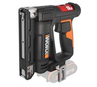 WORX Agrafeuse et Cloueuse de Finition sans Fil 20V WX843.9, 2 en 1, Jusqu'à 60 Clous/min, Réglage de la Pronfondeur Sans Outil, Livrée Avec 500 Clous et 500 Agrafes, Sans Batterie ni Chargeur