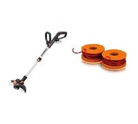 WORX - Débroussailleuse sans Fil - 20V - Ø30cm (Version sans Batterie ni Chargeur, Compatible Outils et Batteries PowerShare©) & Lot de 2 bobines de Fil de Coupe de 3 m - WA0004.1 - Ø1,25 mm