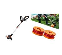 WORX - Débroussailleuse sans Fil - 20V - Ø30cm - WG163E.1 & Lot de 2 bobines de Fil de Coupe de 3 m - WA0004.1 - Ø1,25 mm