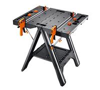 Worx Établi pliable & chevalet de sciage Pegasus WX051 – 79×64×81cm, 453 kg, 2 pinces/4 mâchoires