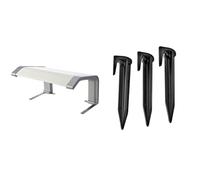 WORX - Garage avec Toit Rigide pour Tondeuse Robot WORX LANDROID - WA0194 & Lot de 100 Piquets De Fixation pour Cbles Périphériques - WA0179 - Accessoires pour Tondeuses Robots WORX LANDROID