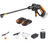 WORX Hydroshot WG620E.4 Nettoyeur Haute Pression sans Fil 18V Pistolet Nettoyage Voiture Arrosage Système Auto-amorçante Powershare avec Buse de Pulvérisation Lance Longue Tuyau de 6 m 120L/h 24Bar