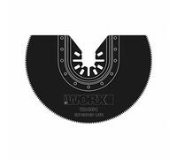 WORX - Lame longue durée pour le sciage - Demi-cercle ELife 100 mm - WA4954 (Lame universelle, bois et plasqtique, compatible avec outil multifonctions WORX Sonicrafter et autres outils du marché)