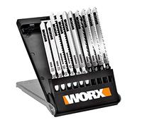 WORX Lot de 10 lames WA8106 pour scies sauteuses WX550 | Lames pour bois, acier, aluminium et céramique, compatibles WX550 et WX543