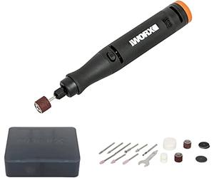 WORX MakerX Outil rotatif Brushless sans fil WX739.9 | 20 accessoires, vitesse de 5 000 à 35 000 tr/min et compatible accessoires standards