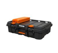 WORX Malette à outil électrique, noir, joint IP54, 70% matériaux recyclés, Garantie 5 ans, dimensions : 52,6x34,1x14,8 cm