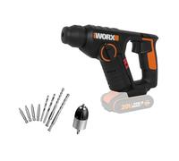 WORX - Marteau perforateur sans fil 20V - 3 en 1 - 1,5J - 18mm - WX394.91 (mandrin SDS plus, vitesse variable, livré sans batterie ni chargeur)