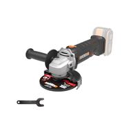 WORX Meuleuse d'angle sans fil WX807.9, disque de 125 mm, design compact et ergonomique, 6 vitesses réglables, poignée auxiliaire, prise en main confortable, livrée sans batterie ni chargeur