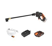 WORX Nettoyeur haute pression sans fil Hydroshot WG620E 20V 2Ah – Batterie incluse, Noir/Orange