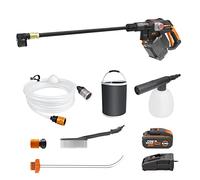 WORX Nitro 18V(20V Max) Nettoyeur Haute Pression sans Fil Hydroshot WG633E.1, PowerShare, Nettoyage de Terrasse Lavage de Voiture, Max. 56 Bar, 220L/H Batterie 4.0Ah et Chargeur