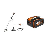 WORX Nitro - Débroussailleuse sans Fil -40V- 4Ah - Ø38cm - WG186E.92 & Batterie Powershare Pro au Lithium-ION 20V - 4Ah - WA3644