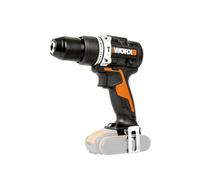 Perceuse à percussion sans fil WORX Nitro 18 V (20 V MAX), PowerShare, moteur sans balai, 60 Nm, mandrin 13 mm, vitesse variable, lumière LED, outil nu, WX352.9