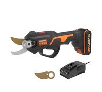 WORX NITRO Sécateur Électrique sans Fil 18V (20V Max) WG330E.1 Cisaille Brushless PowerShare Coupe 25mm pour Jardin et Arbres Fruitiers avec Batterie et Chargeur