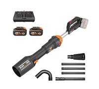 WORX Nitro Souffleur de Feuilles sans Fil 40V Max WG585E.2 Brushless | PowerShare, 3 Vitesses avec Mode Turbo, Vitesse d'Air 266 km/h, Débit d'Air 1053 m³/h