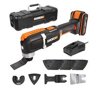 WORX Outil multifonction oscillant sans fil 20V WX696 | Angle d'oscillation optimisé, changement d'accessoire rapide et compatible PowerShare