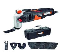 WORX Outil Multifonctions Sonicrafter F50 450W WX681, Pour Couper, Polir, Poncer, Gratter, Enlever, Multimatériaux, Accessoires universels, Livré Avec Coffret de Rangement et 39 Acessoires